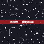 萨巫塔罗十一月份白羊运势，恳求；想知道白羊座今年的运气如何，特别是事业