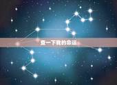 查一下我的命运，查一下这个人的命运