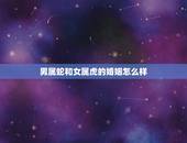 男属蛇和女属虎的婚姻怎么样，87年蛇男与98年虎女能结婚吗