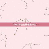 2012年出生属相是什么，2012年属什么生肖五行属什么
