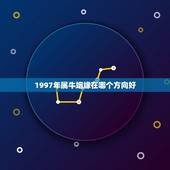1997年属牛姻缘在哪个方向好，97属牛男23在哪个方向更好