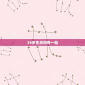 39岁生肖狗有一劫，39是什么生肖
