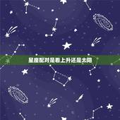 星座配对是看上升还是太阳，看星座是看上升星座还是太阳星座