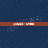 2007年属什么生肖年，2007年是什么命