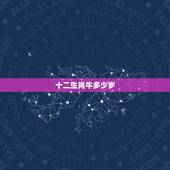 十二生肖牛多少岁，属牛的今年多大