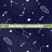 属鼠的爸爸和什么属相的宝宝最合，爸爸妈妈都是属鼠的生什么属相的宝宝最好