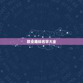 胶业商标名字大全，好听的商标名称大全