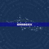 招财的微信名女，女旺财的微信名字有什么？