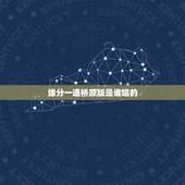 缘分一道桥原版是谁唱的，缘分一道桥歌词