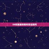 59年属猪的晚年命运如何，属猪59年出生2O2o年运势如何？