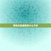 男狗女鼠婚配有什么不好，男属狗女属鼠相配吗详细？