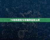 74年的虎在今年偏财运怎么样，74年虎46岁后运势