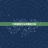 79年属羊什么时候走大运，79年属羊42岁会遇上什么灾难