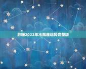 苏珊2022年水瓶座运势完整版，苏珊米勒2016年运势完整版水瓶座