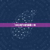 1982年18岁是哪一年，18周岁是零几年出生
