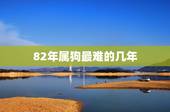 82年属狗最难的几年，198几年属狗
