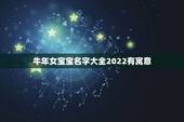 牛年女宝宝名字大全2022有寓意，牛年女孩起名字好寓意的字