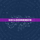 生肖什么年龄结婚属相配对表，生肖配对查询表 属相？