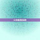 62年属虎的运势，请高人指点62年属虎人最适合做什么行业