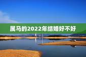 属马的2022年结婚好不好，属马的本命年为什么不可以结婚？