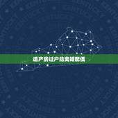 遗产房过户给离婚配偶，婚后父母将房子过户给自己的子女，属于夫妻共同财产