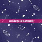 1987年2月25属什么生肖属相，1989年农历2月25日（21：00