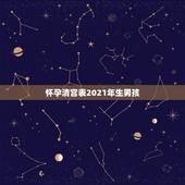 怀孕清宫表2021年生男孩，清宫图2021年生男生女表怎么算