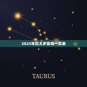 2025年犯太岁属相一览表，2021年属相犯太岁的有哪些