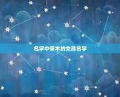 名字中带木的女孩名字，带木字边的女孩名字好听文雅的