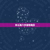 怎么算八字是否相合，求八字是否相合