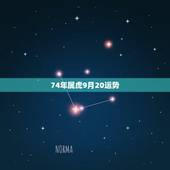 74年属虎9月20运势