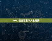 2022宝宝取名字大全免费，小宝宝取名