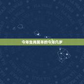 今年生肖属羊的今年几岁，属羊的出生年份表年龄