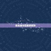 姓名缘分匹配的软件，求用姓名测我和Ta的缘分，要有用的网站或软件（不收