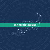 鸡人2022年12月运势，2022 鸡人全年每月运势如何