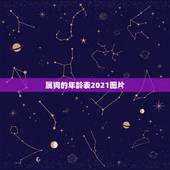 属狗的年龄表2021图片，生肖年龄对照表2021