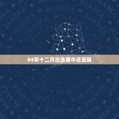 84年十二月出生属牛还是鼠，1984女鼠一生几次婚姻