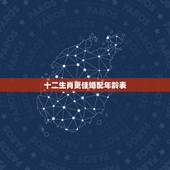 十二生肖更佳婚配年龄表，2022 十二生肖年龄查询