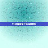 1963年属兔今年运程如何，1963年兔女2022 年财运
