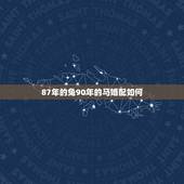87年的兔90年的马婚配如何，1987年属兔的人和1990年属马的人相