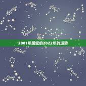 2001年属蛇的2022年的运势，2001年2月属蛇的是什么命
