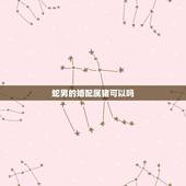 蛇男的婚配属猪可以吗，属蛇与属猪的可以婚配吗？