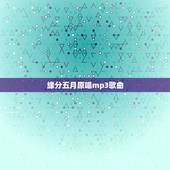 缘分五月原唱mp3歌曲，五月 唱过哪些歌曲？ 就是《缘分》、《爱是温柔