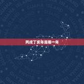 丙戌丁亥年是哪一年，农历丁亥年是哪一年