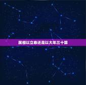 属相以立春还是以大年三十算，属相是按立春还是除夕