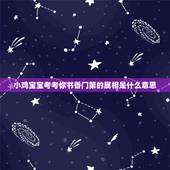 小鸡宝宝考考你书香门第的属相是什么意思，小鸡宝宝考考你今天的答案是什么