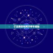 丁丑癸卯与丙子甲午婚配，[顶] 中国古老的五行八字婚配很准的
