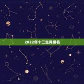 2022年十二生肖排名，十二生肖年份表2021
