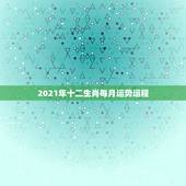 2021年十二生肖每月运势运程，2021运程十二生肖运程每月运势