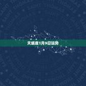 天蝎座1月9日运势，天蝎座15年11月9日运势